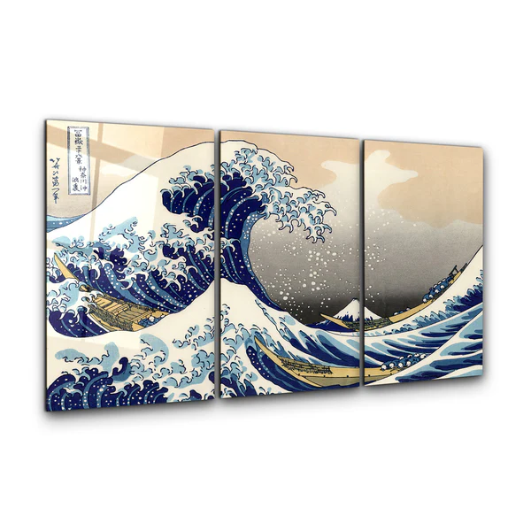 ."Paint Splash Ring-Grey". Designer's Collection Glass Wall Art