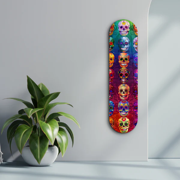 Sugar Skulls | Glass Wall Art - Image 3