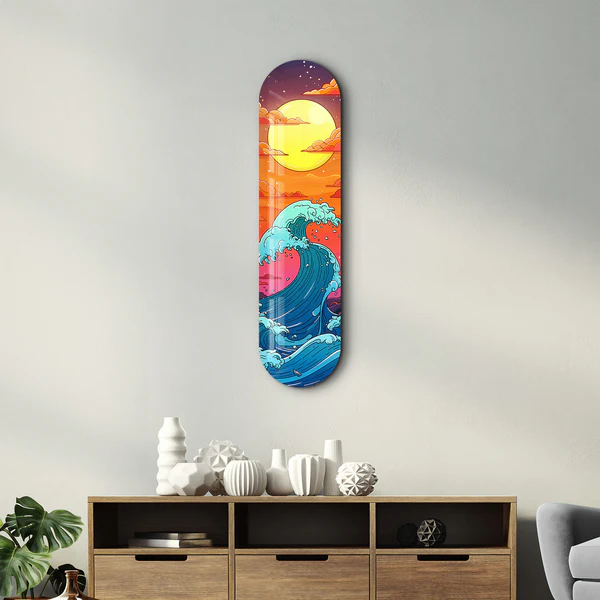 Ocean Waves V1 | Glass Wall Art - Image 3