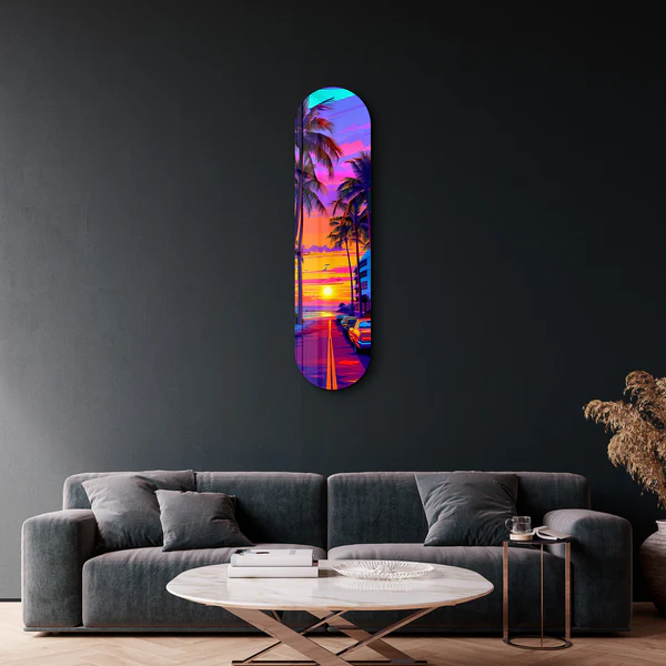 Miami 1 | Glass Wall Art - Image 2