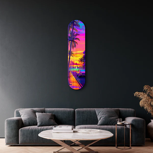 Miami 2 | Glass Wall Art - Image 3