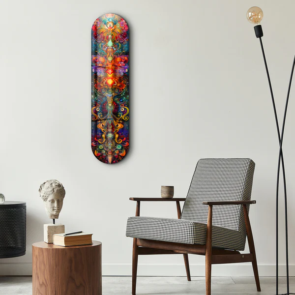 Bohemian Flower Dream V2 | Glass Wall Art - Image 3
