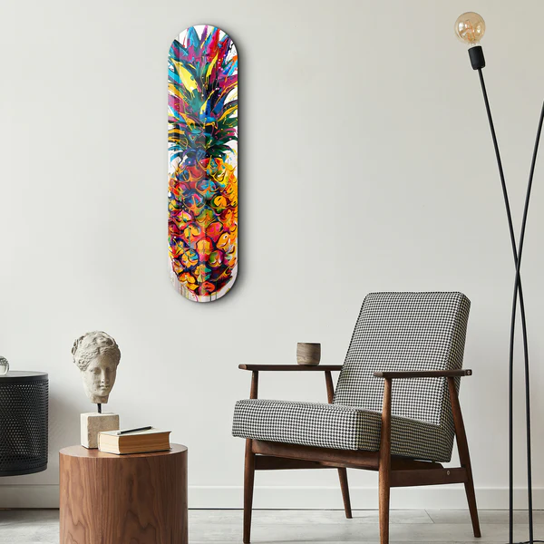 Watercolor Ananas | Glass Wall Art - Image 2