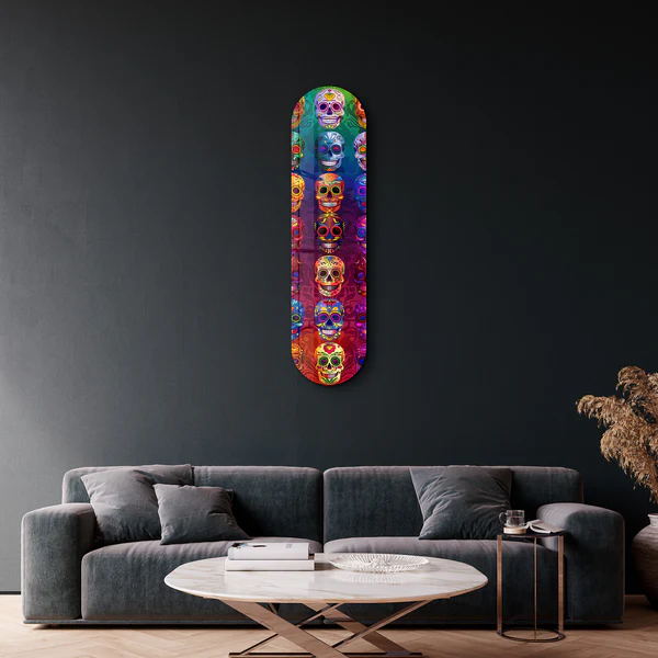 Sugar Skulls | Glass Wall Art - Image 2