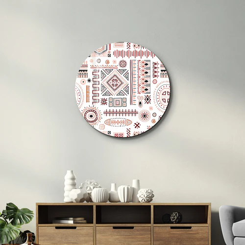 ・"Scandinavian White"・Rounded Glass Wall Art - Image 3
