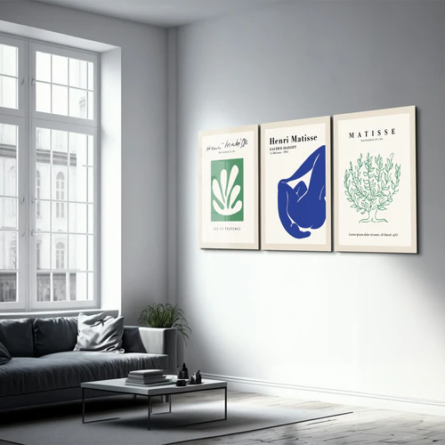 ・"Henri Matisse - Trio"・Glass Wall Art - Image 2