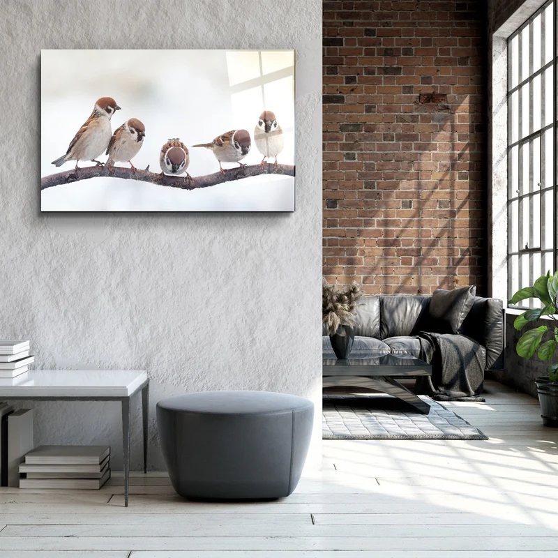 ・"Birds"・Glass Wall Art - Image 3