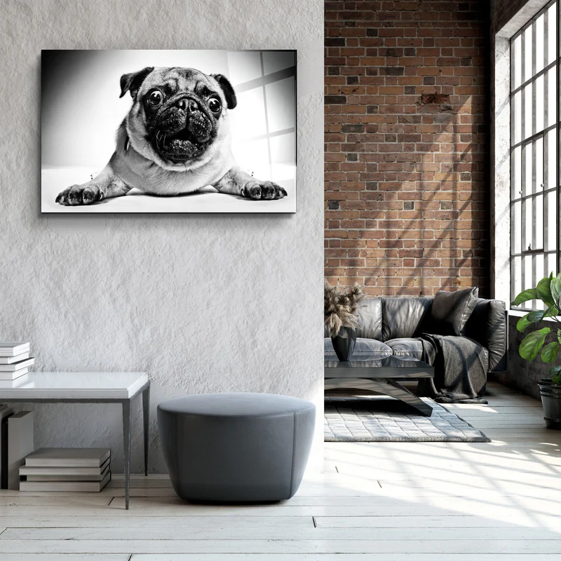 ・"Pug"・Glass Wall Art - Image 3