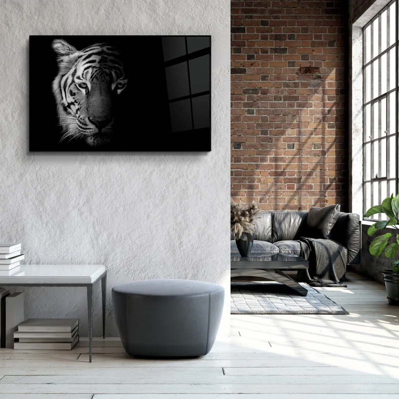 ・"Tiger 1"・Glass Wall Art - Image 3