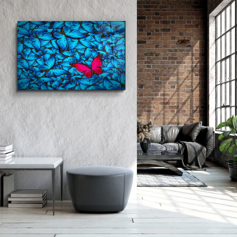 ・"Butterfly 1"・Glass Wall Art - Image 2