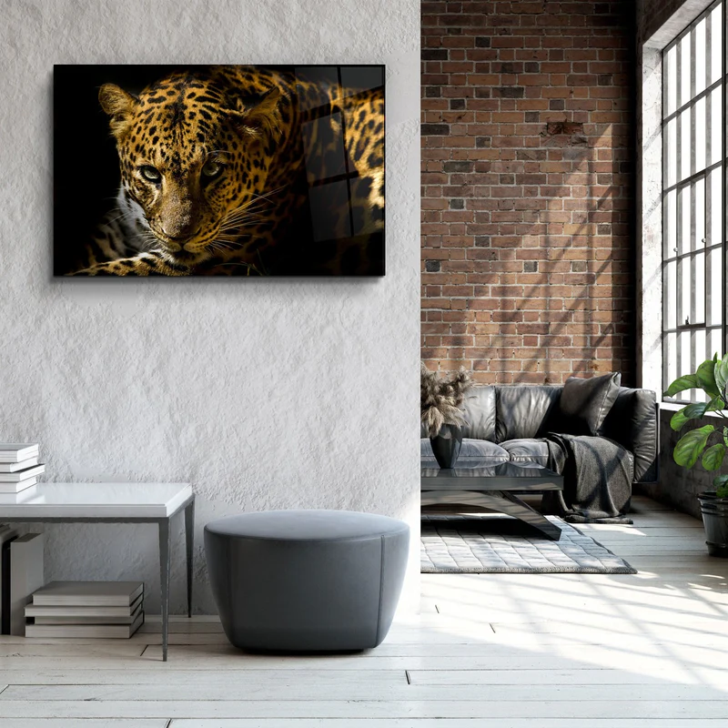 ・"Leopard"・Glass Wall Art - Image 3