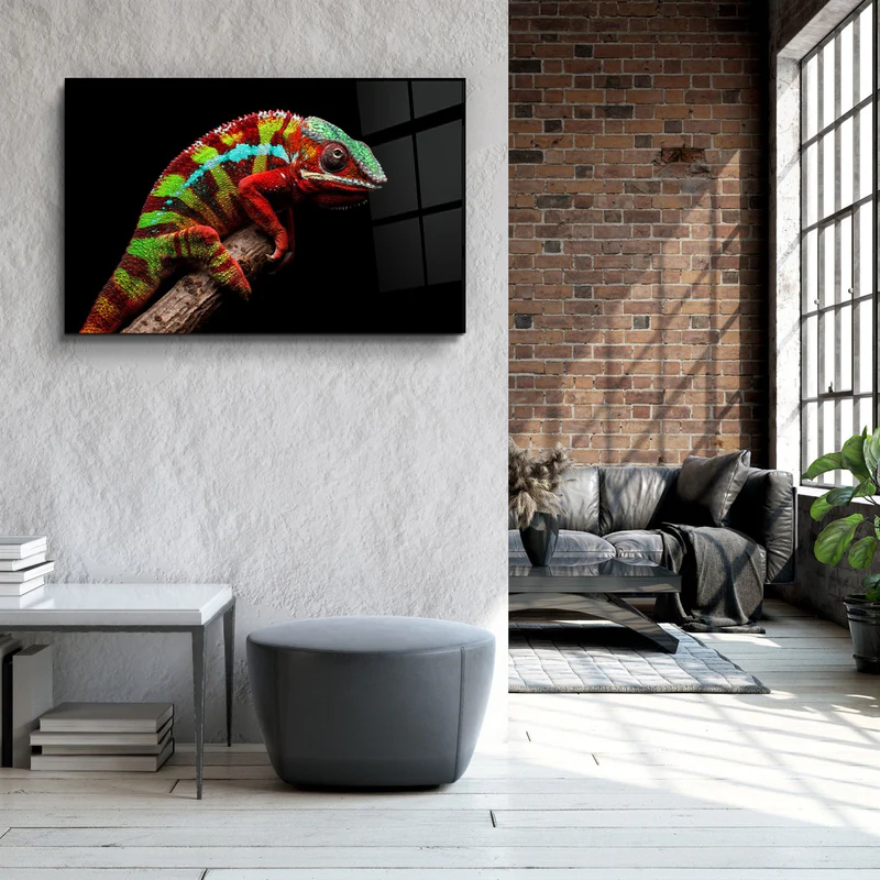 ・"Chameleon"・Glass Wall Art - Image 2
