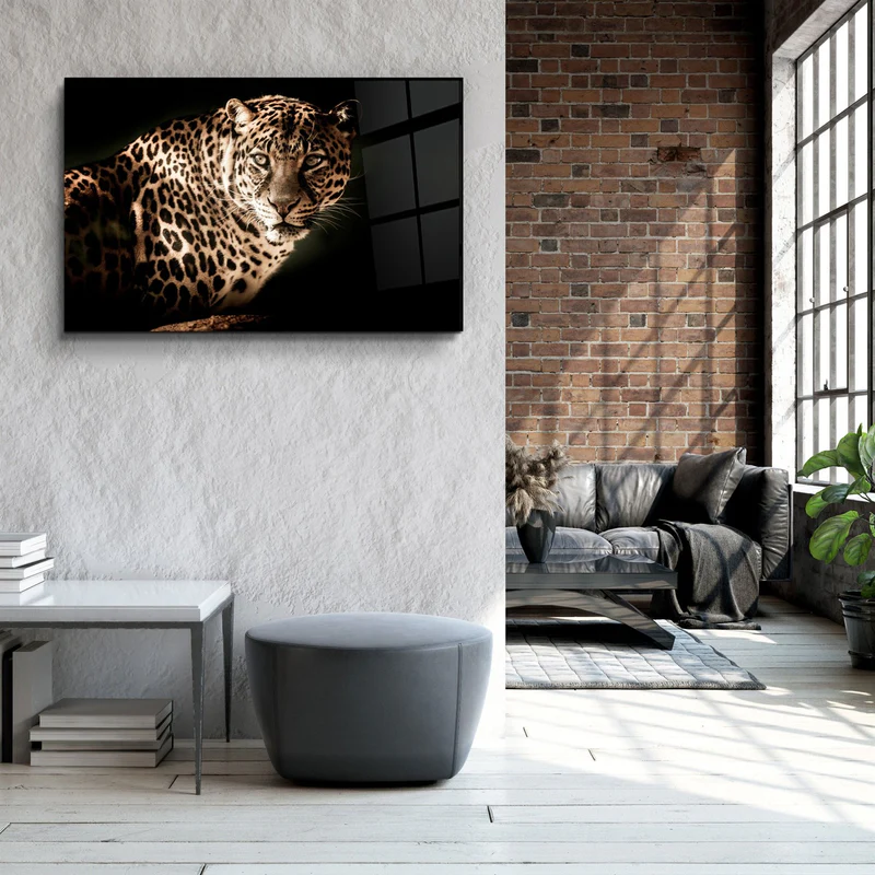 ・"Leopard"・Glass Wall Art - Image 3
