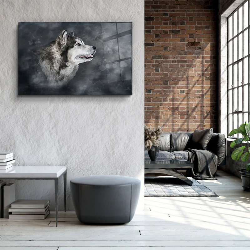 ・"Wolf 2"・Glass Wall Art - Image 3