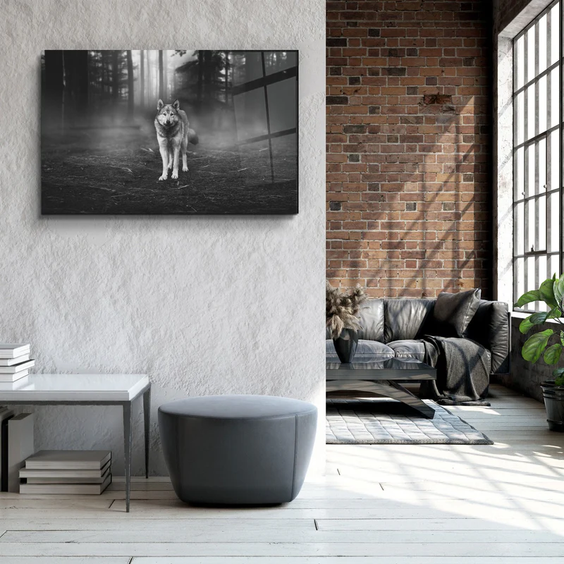 ・"Wolf 4"・Glass Wall Art - Image 3