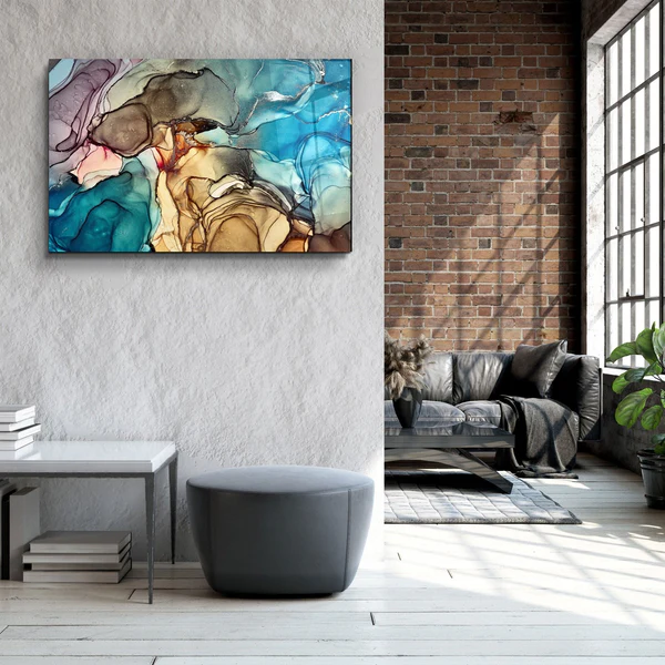 ・"Marble Design 2"・Glass Wall Art - Image 3