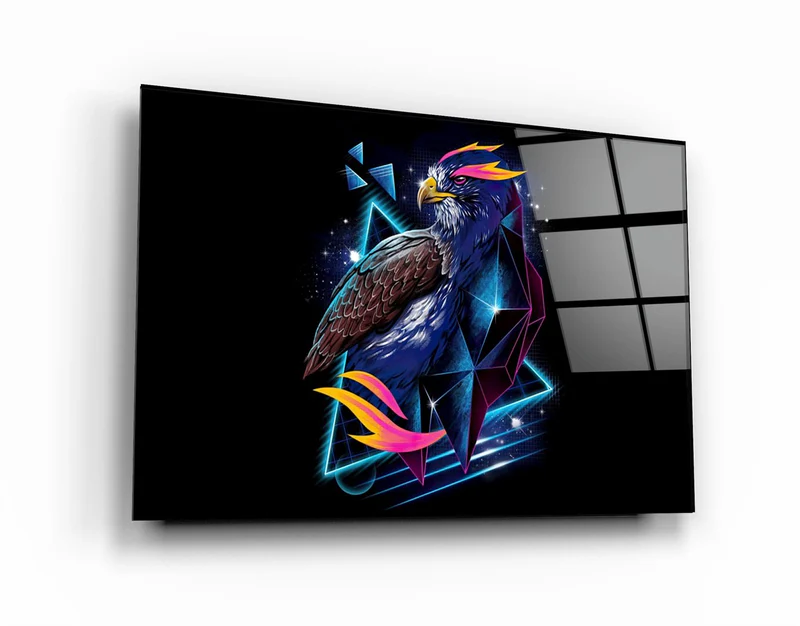 ・"Falcon Neo"・Glass Wall Art