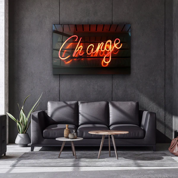 ・"Change"・Glass Wall Art - Image 2