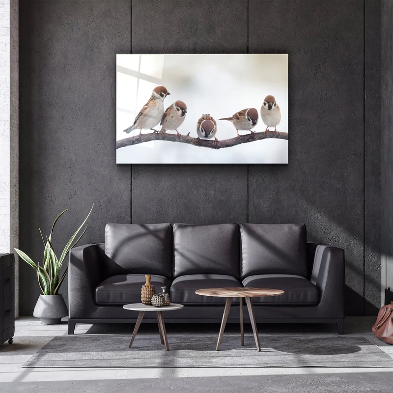 ・"Birds"・Glass Wall Art - Image 2