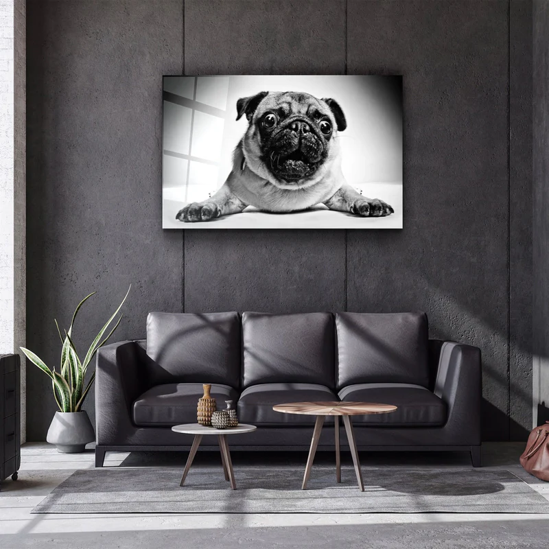 ・"Pug"・Glass Wall Art - Image 2