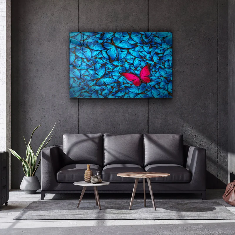 ・"Butterfly 1"・Glass Wall Art - Image 3