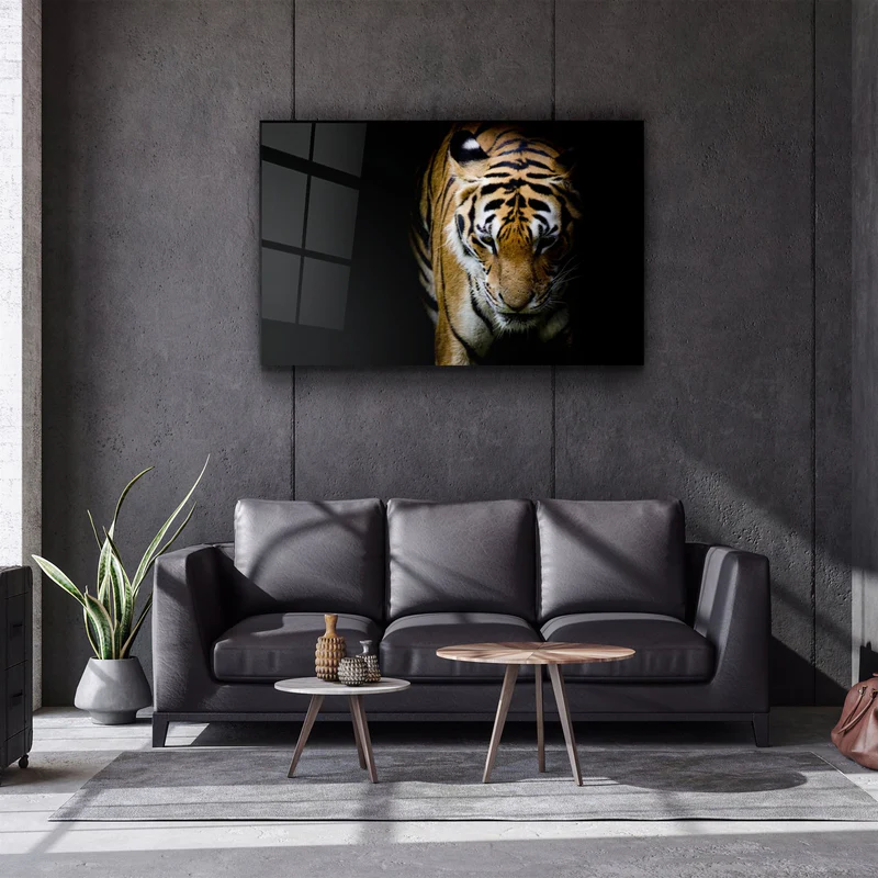 ・"Tiger 3"・Glass Wall Art - Image 2