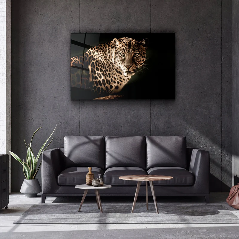・"Leopard"・Glass Wall Art - Image 2