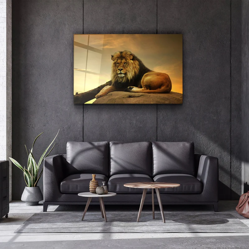 ・"Lion"・Glass Wall Art - Image 2