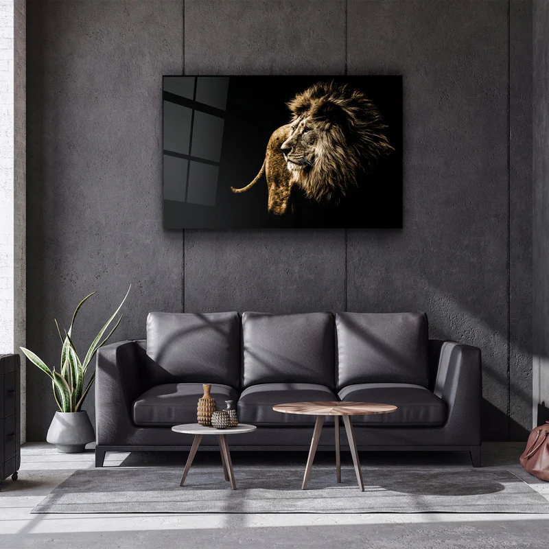 ・"Lion"・Glass Wall Art - Image 2