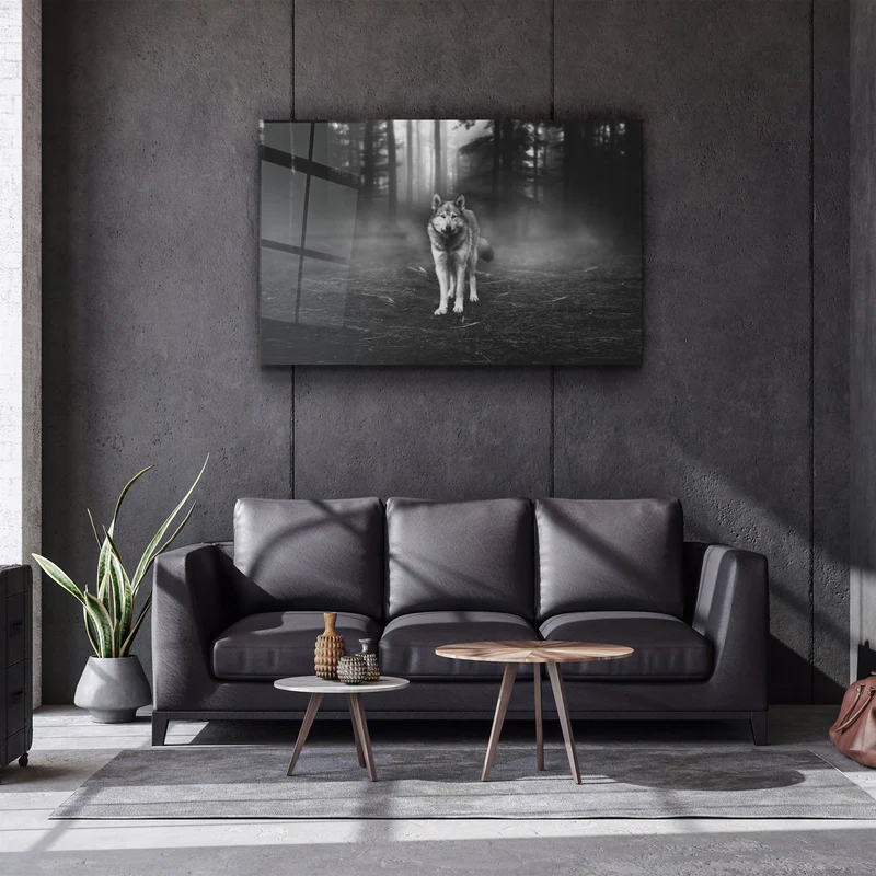 ・"Wolf 4"・Glass Wall Art - Image 2