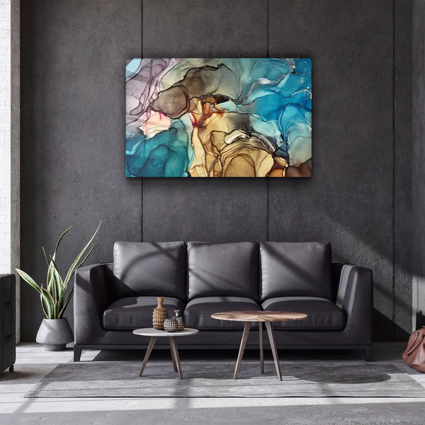 ・"Marble Design 2"・Glass Wall Art - Image 2