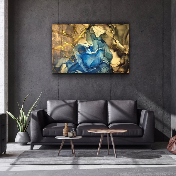 ・"Marble Design 3"・Glass Wall Art - Image 2