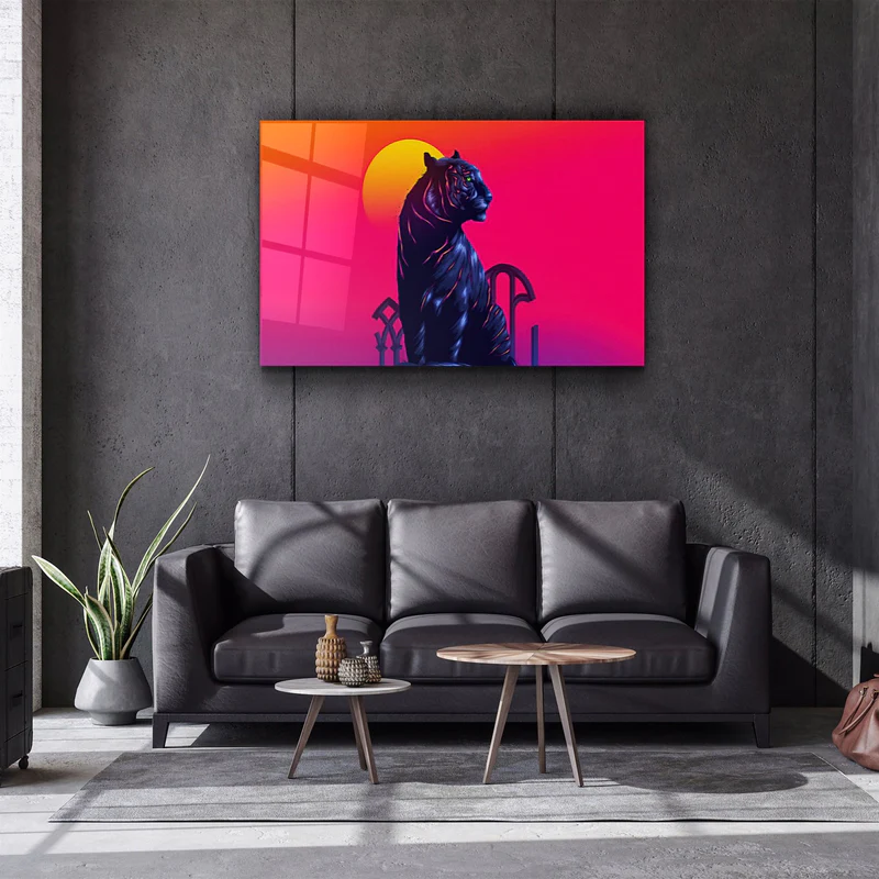 ・"Tiger Neo"・Glass Wall Art - Image 2