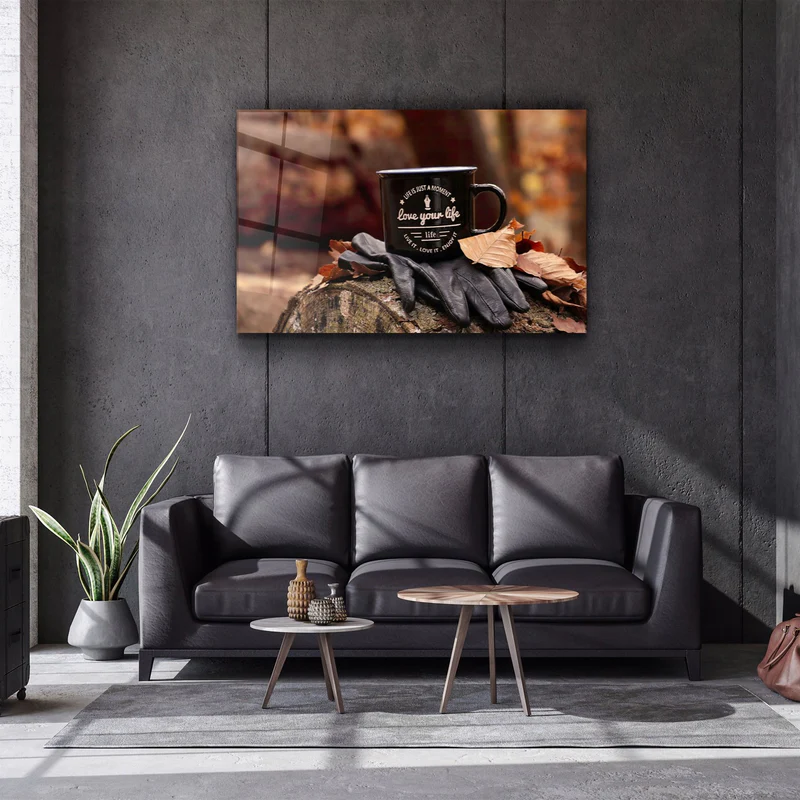 ・"Love Your Life"・Glass Wall Art - Image 2