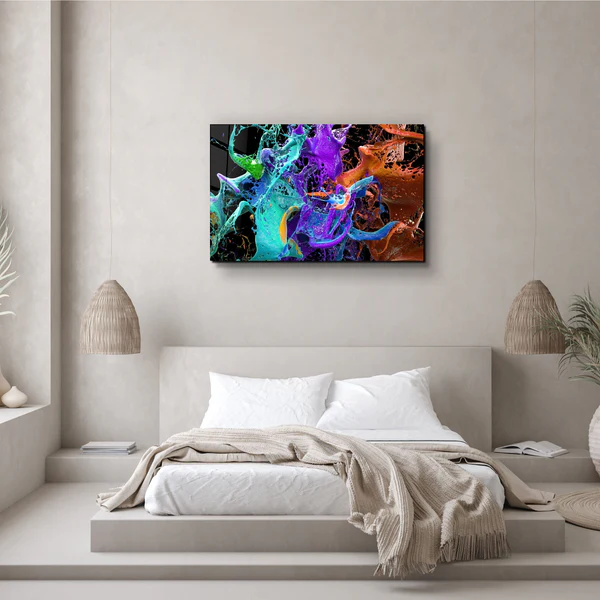 ・"Dance Of Paints"・Glass Wall Art - Image 2