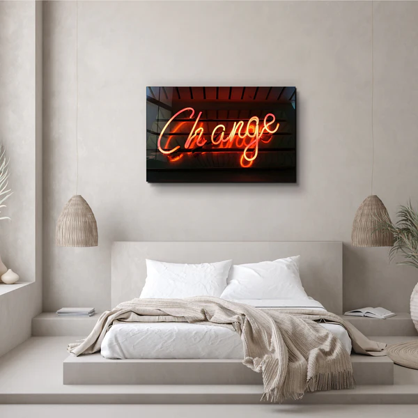 ・"Change"・Glass Wall Art - Image 3